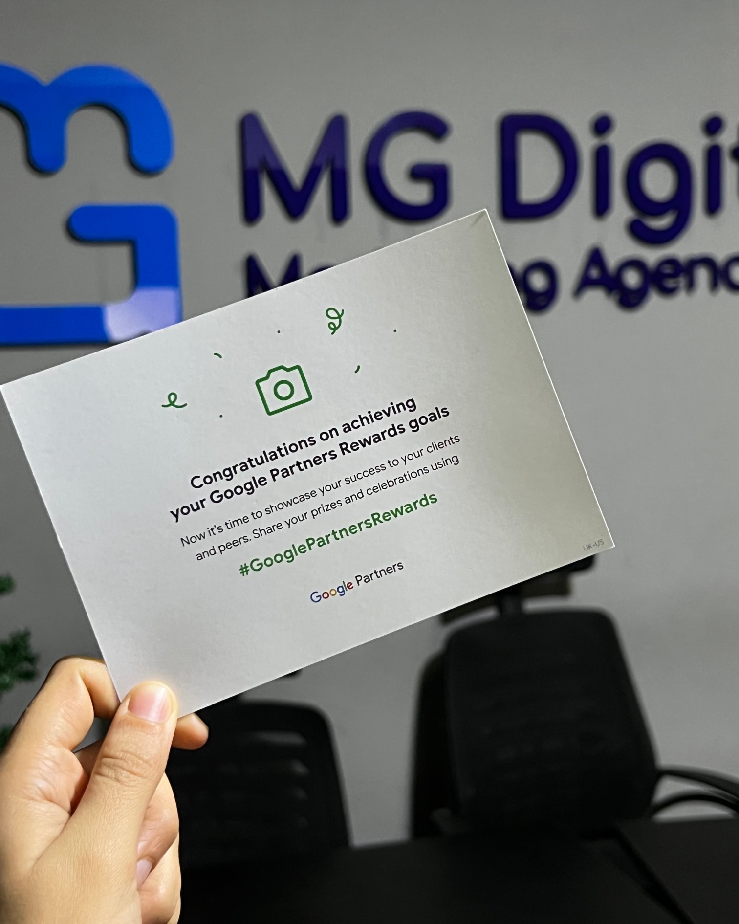 MG Digital Google Partners Rewards achievement